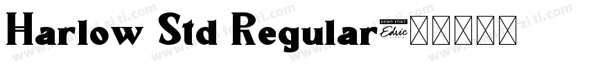 Harlow Std Regular字体转换